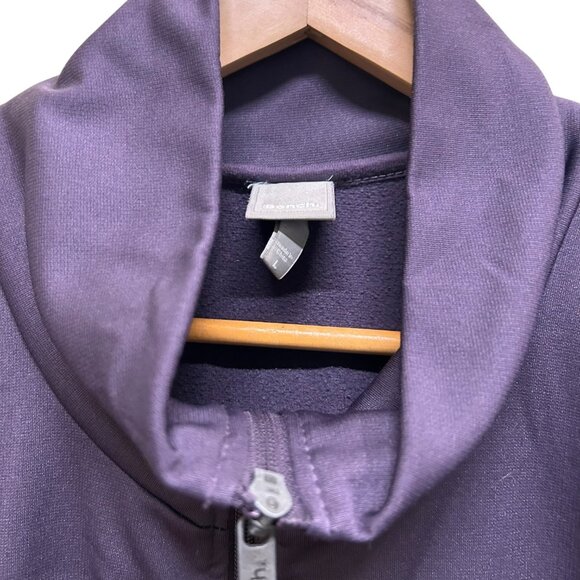 Bench High Neck Zip Front Thumb Holes Lightweight Purple Jacket Size L - Picture 3 of 3